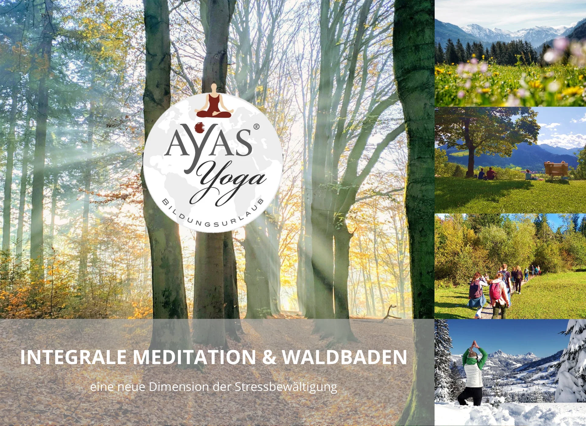 ! AUSGEBUCHT! - „Atem ist Leben“ Integrale Meditation, Yoga & Waldbaden-Berufliche Weiterbildung im Bereich Stressbewältigung & Gesundheitsförderung in Arbeitswelt und am Arbeitsplatz Bild 1
