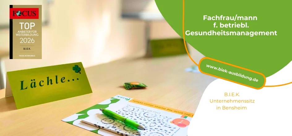 Fachfrau/mann für betriebliches Gesundheitsmanagement Bild 1
