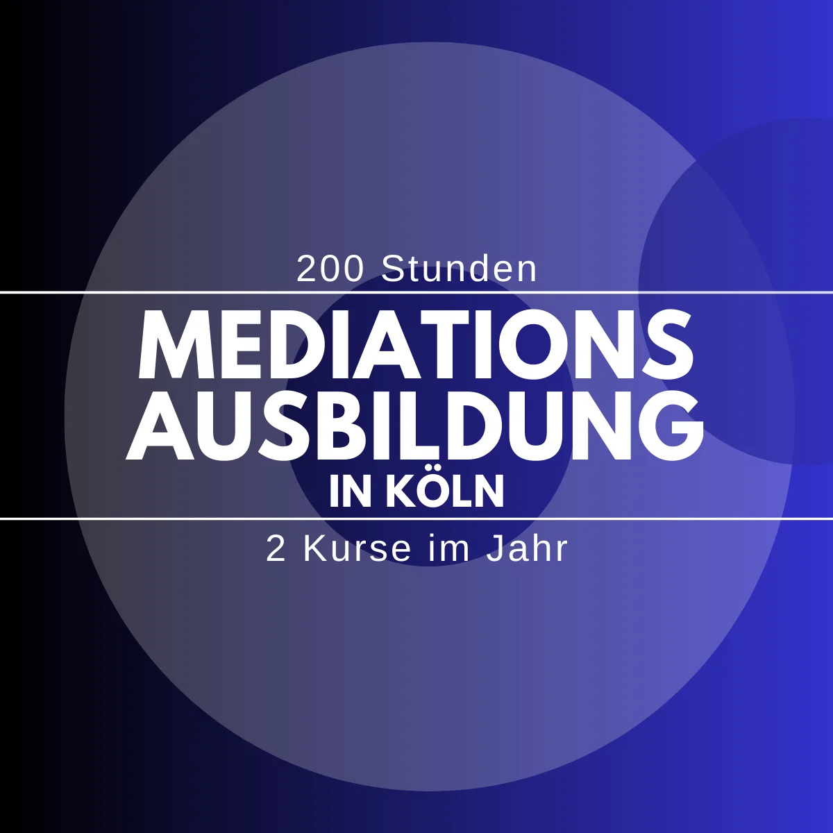 Mediationsausbildung in Köln- Start: 11.09.2026 Bild 1