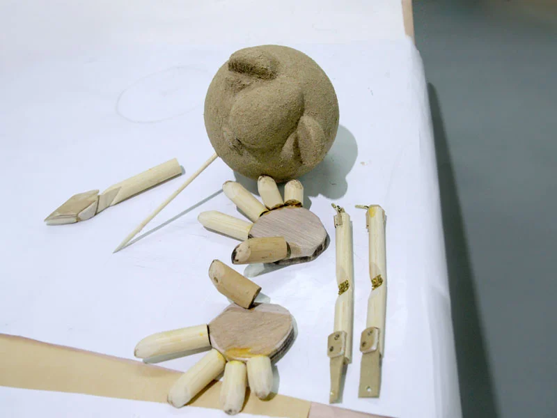 Kopf-Schulter-Marionette / Bau Bild 1
