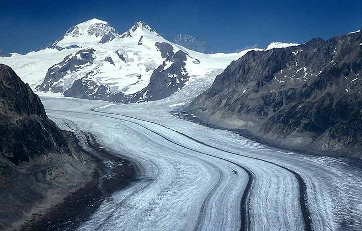 Der Aletschgletscher - Zeuge des Klimawandels in den schweizerischen Hochalpen Bild 1