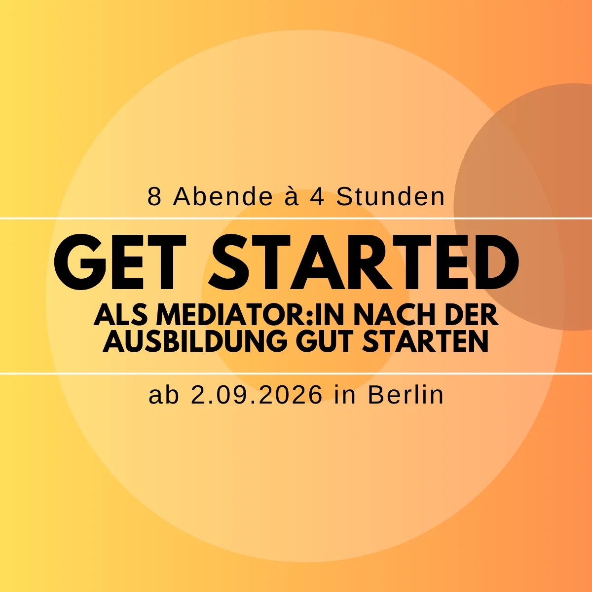 get started - dein Sprungbrett in die Mediationspraxis Bild 1