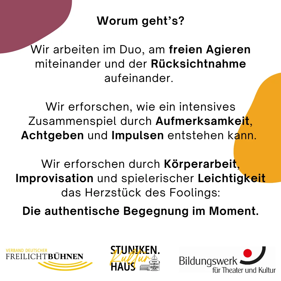 Fooling-Workshop: Lebendigkeit im Duo Bild 2