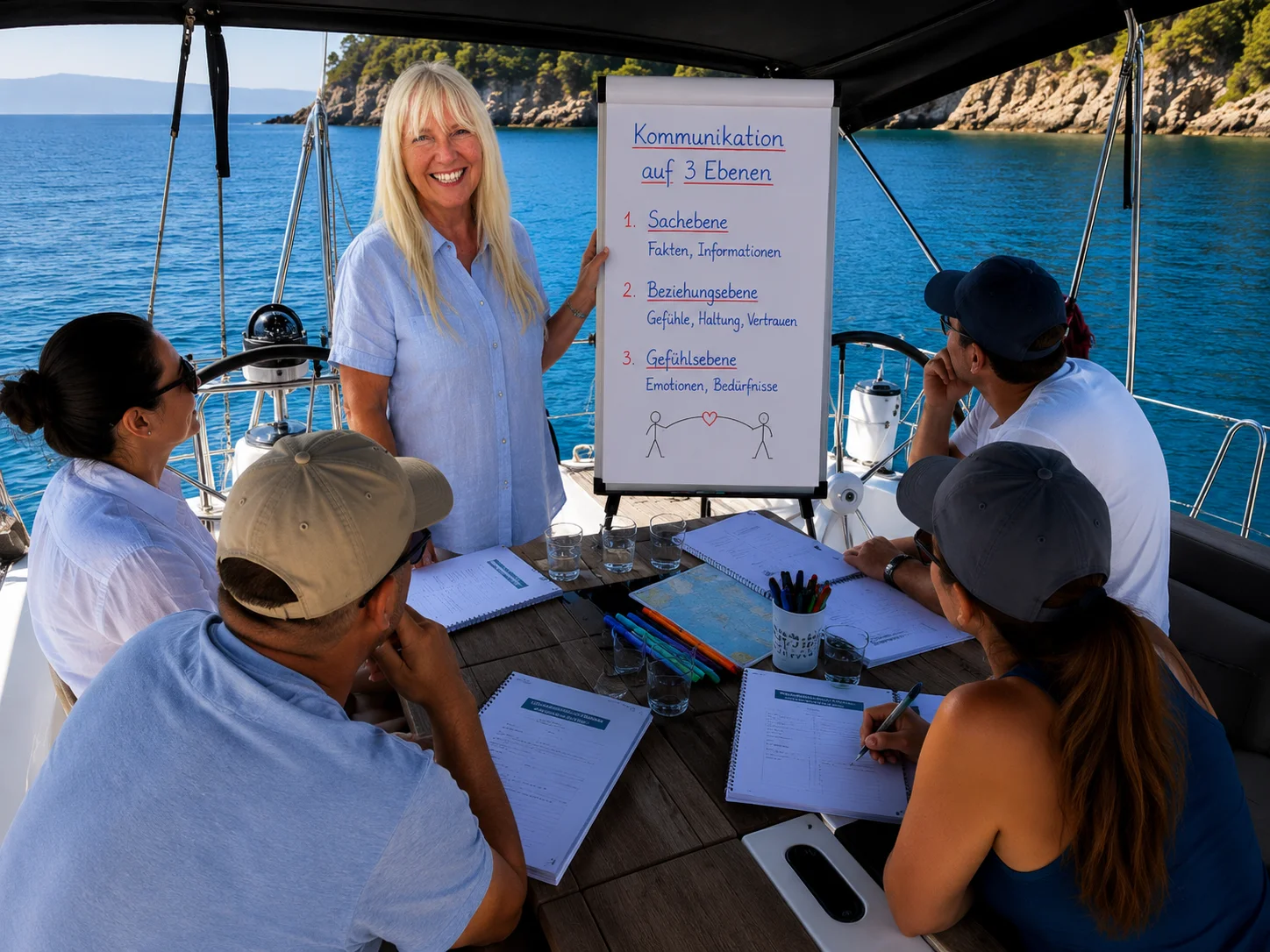 Coaching unter Segeln –  Weiterbildung in Teambuilding, Prävention, Kommunikation und Konfliktmanagement Bild 2