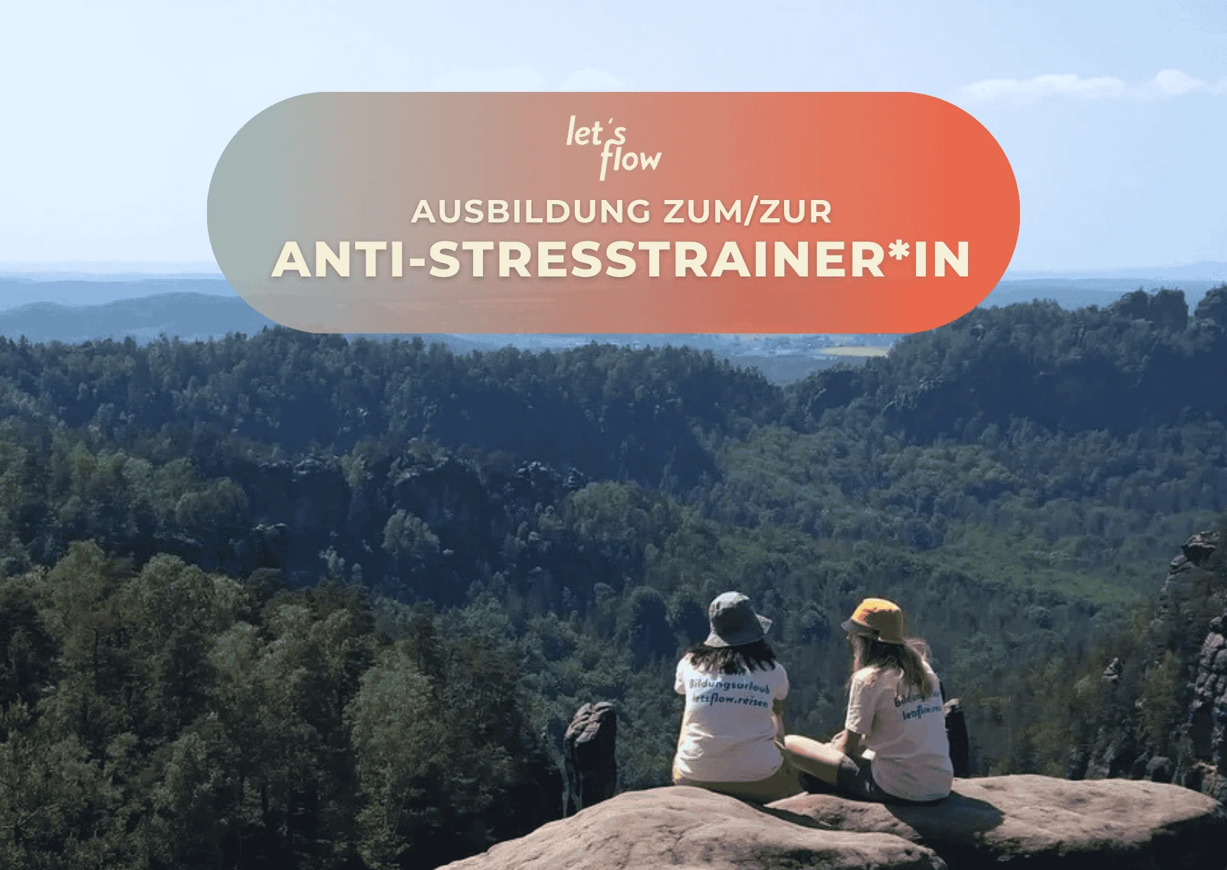 Wandern und Antistresstrainer*in werden in der Sächsische Schweiz (Lichtenhainer Wasserfall) Bild 1