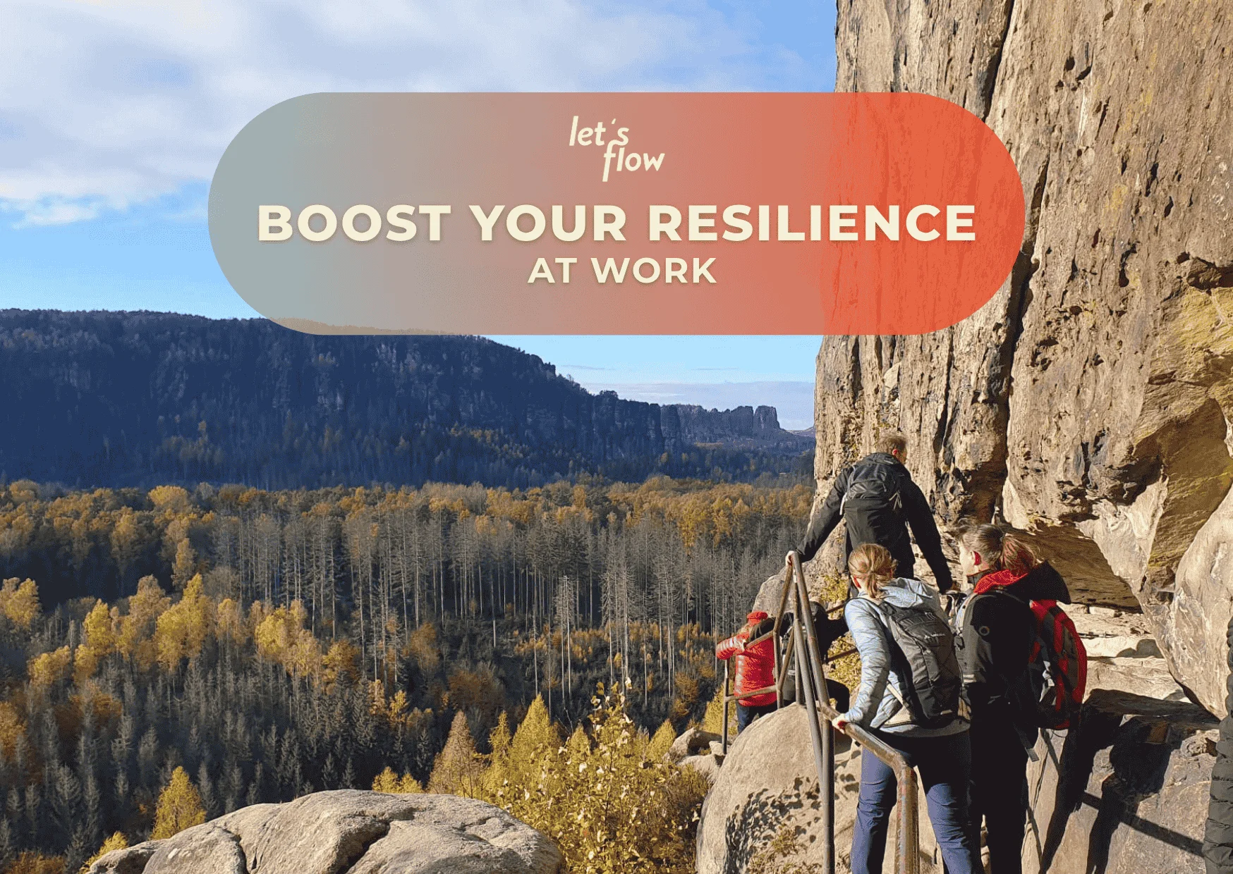 Wandern und Resilienz stärken in der Sächsische Schweiz (Lichtenhainer Wasserfall) Bild 1