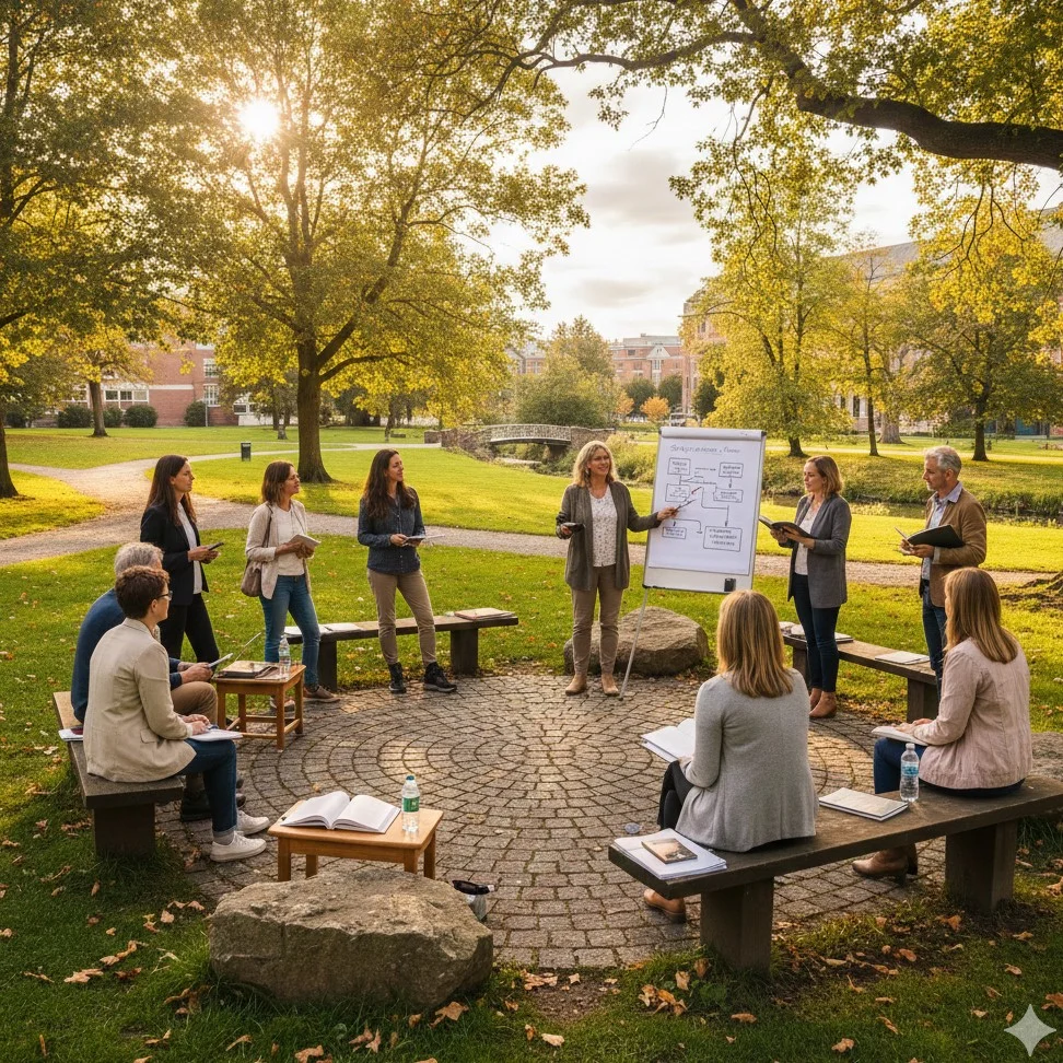 Bamberg: Fitbleiben im Beruf (und in der Rente) – Ernährung, Bewegung, Stressprävention und Yoga als Säulen deiner Gesundheit und Resilienz. Unterwegs in Bambergs Parks Bild 1