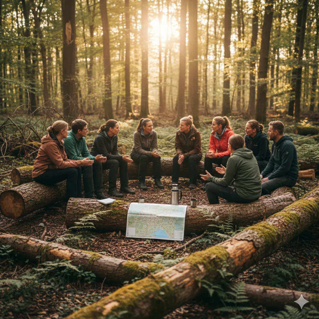 Mit dem Fahrrad im Nationalpark Hainich: Fitbleiben im Beruf (und in der Rente) - Ernährung, Bewegung, Stressprävention als Säulen deiner Gesundheit und Resilienz. Der Herbst im UNESCO-Weltnaturerbe  Bild 2