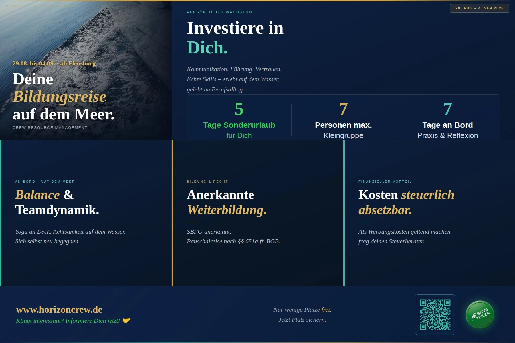 Die Segelyacht als Lernlabor entdecken: Crew Resource Management (CRM) - Förderung von Kommunikation und Teamdynamik unter Segeln Bild 1