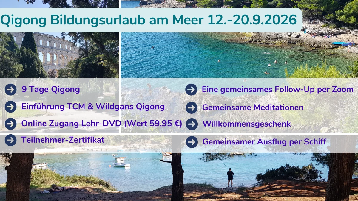 Stresskompetenz & Mentalkraft durch Qigong, Meditation und Bewegung am Meer in Kroatien Bild 1