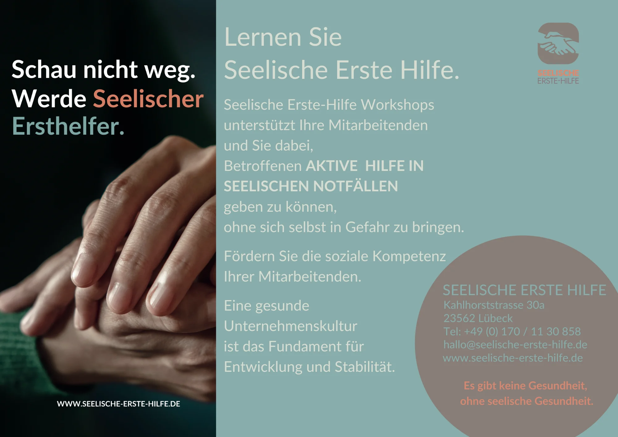 SEELISCHE ERSTE HILFE am Arbeitsplatz. Bild 1