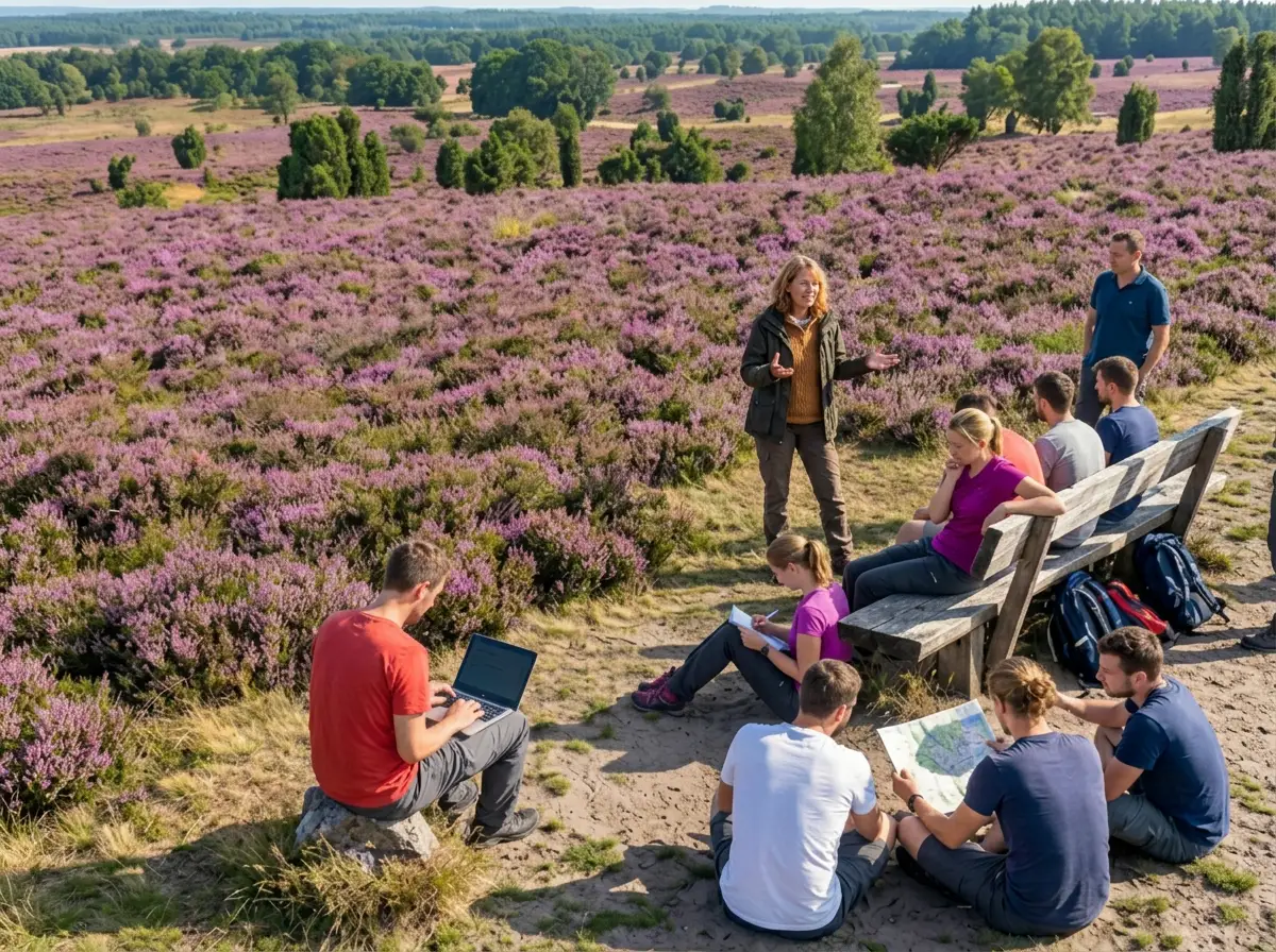 Mit dem Wohnmobil oder Zelt in die Lüneburger Heide: Fitbleiben im Beruf - Gesundheitskompetenz für erfahrene Berufstätige durch Ernährung, Bewegung, Stressprävention und Yoga. Bildung & Camping Bild 1