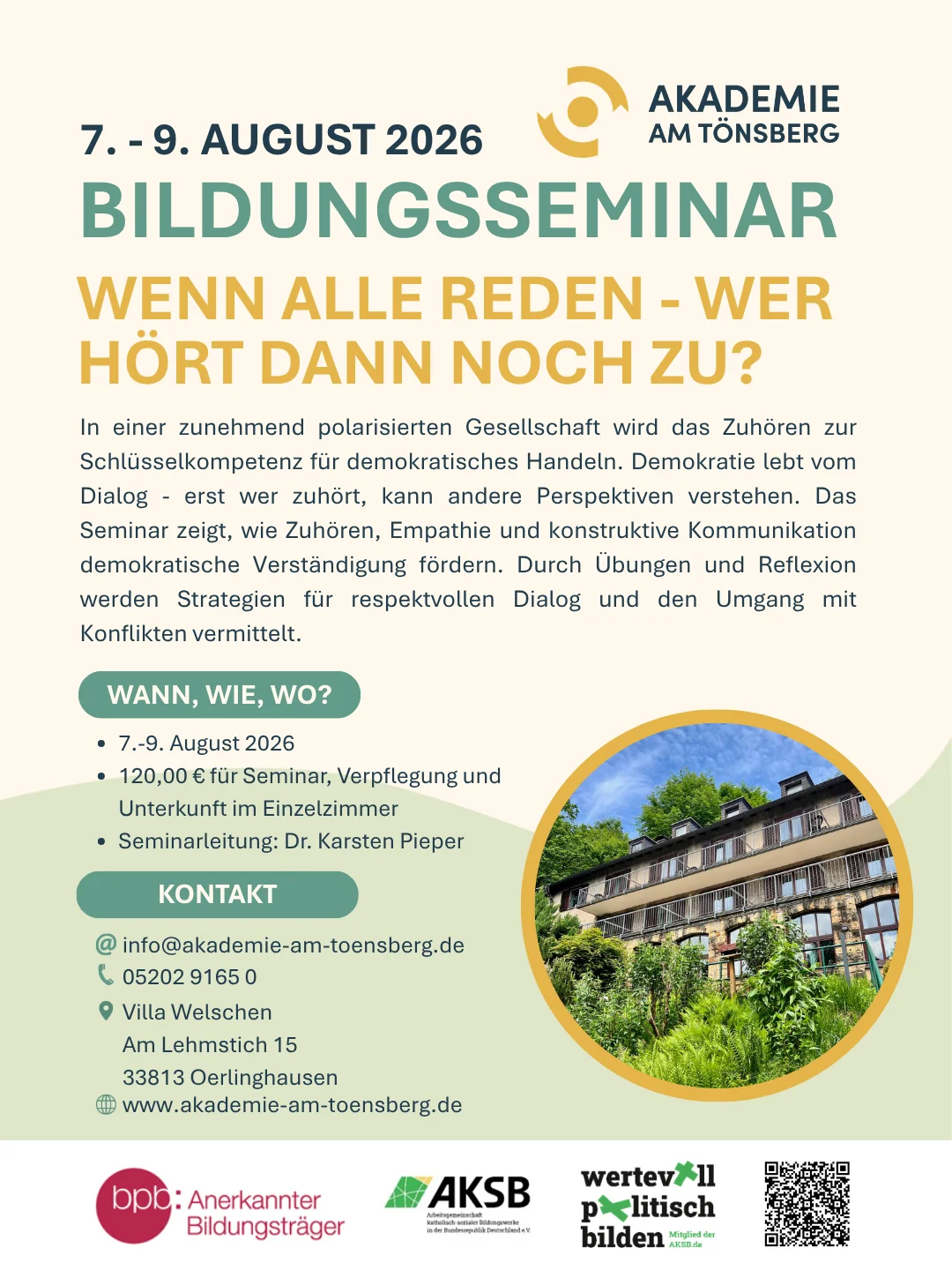 Wenn alle reden – Wer hört dann noch zu? Demokratische Verständigung als gesellschaftliche Aufgabe Bild 1