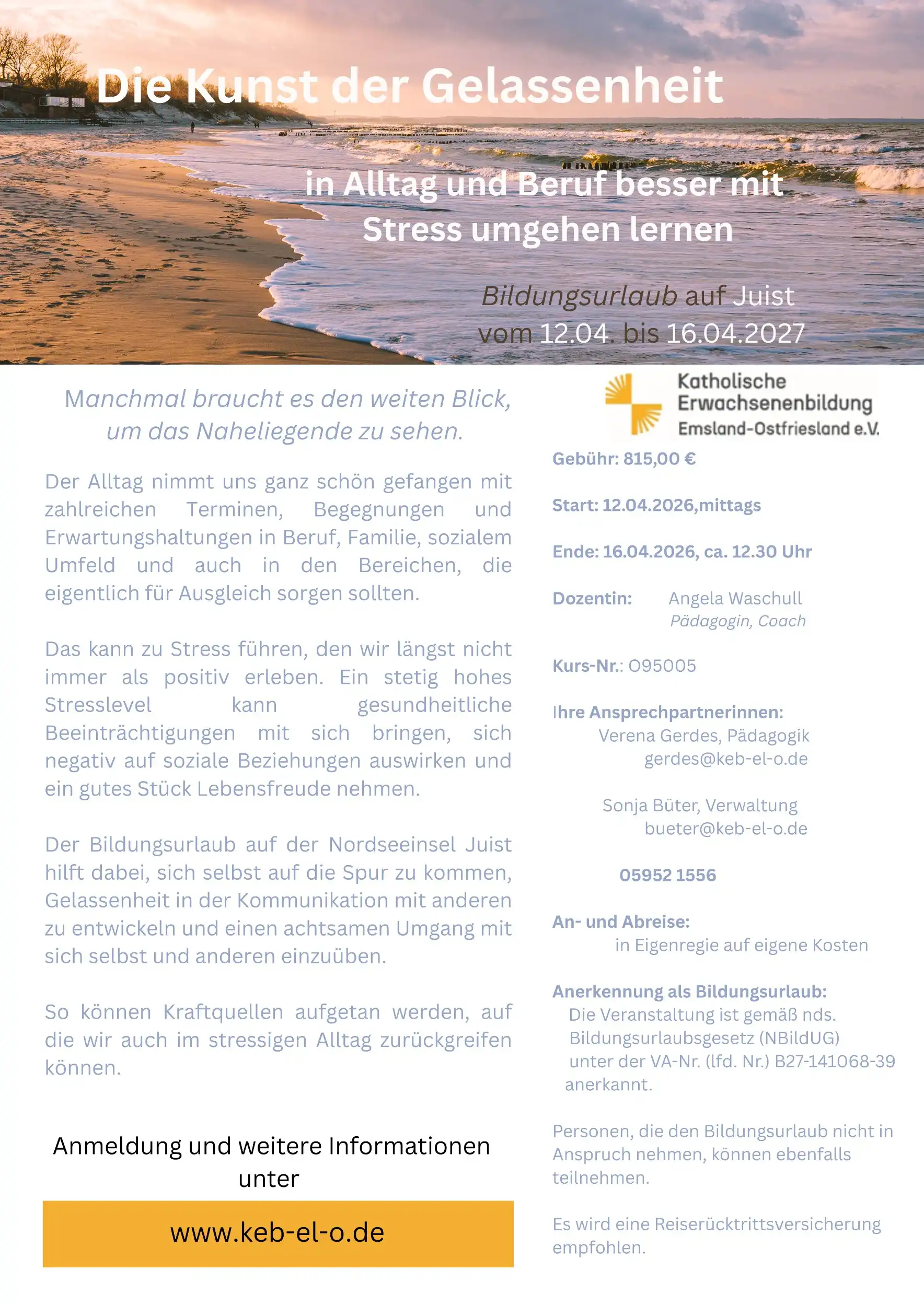 Die Kunst der Gelassenheit - in Alltag und Beruf besser mit Stress umgehen lernen Bild 2