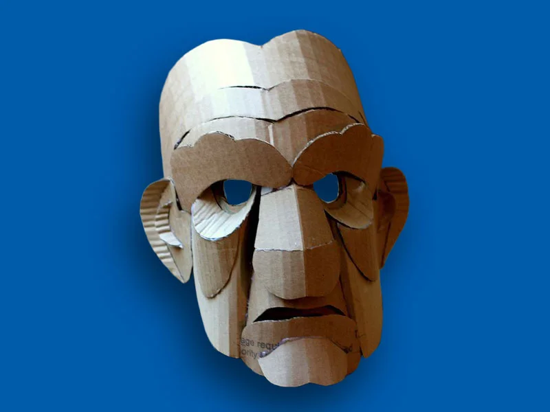 Pappelapapp / Der Puppenkopf aus Pappe und Papier Bild 2