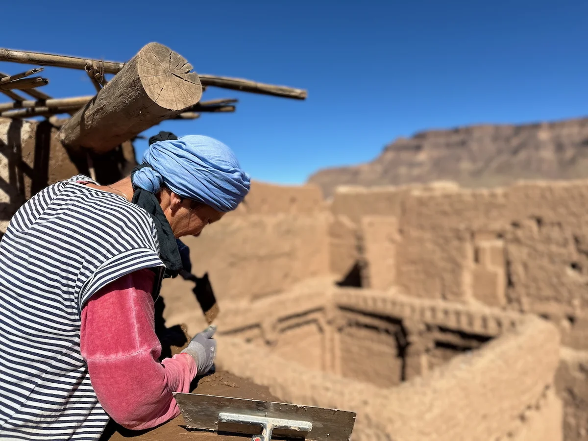 Stampflehm, Tadelakt und Tajine – Lehmbau Marokko Praxiskurs: Traditionelle Handwerkstechniken an der Quelle erfahren Bild 2